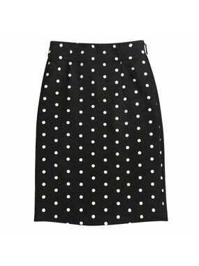 Worthington Polka Dot Pencil Skirt – Stretch Career Midi – Vintage Pinup Look